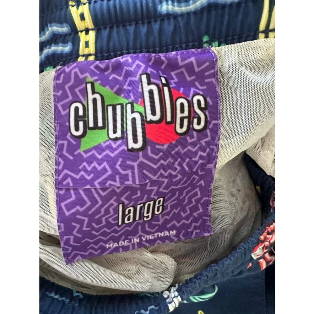 Chubbies Men The Neon Lights Classic Swim Trunk Size Large
